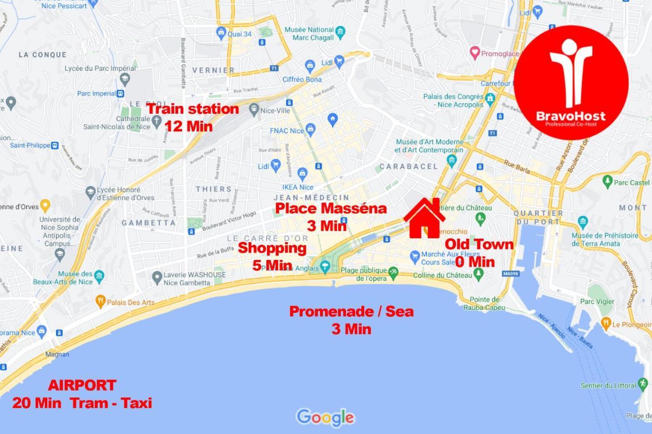 Old Town- 4 Pers, Vieux Nice, Ac, Wifi Exterior photo